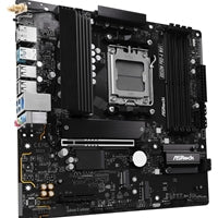 ASRock B850M Pro-A WiFi AMD AM5 Socket Motherboard, Micro-ATX, 4x DDR5 Slots, 3x M.2 Sockets, 2.5GbE LAN, Wi-Fi 6E, 1x DisplayPort / 1x HDMI Port
