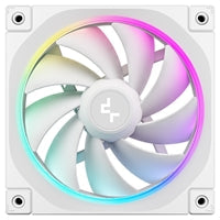 DeepCool FL12 120mm PWM 3 Pack White Fan - High Performance, Low Noise, Fluid Dynamic Bearing, 36 ARGB LEDs, 500-2150 RPM, 55 CFM Airflow, 4-Pin PWM Control