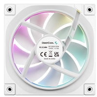 DeepCool FL12 120mm PWM 3 Pack White Fan - High Performance, Low Noise, Fluid Dynamic Bearing, 36 ARGB LEDs, 500-2150 RPM, 55 CFM Airflow, 4-Pin PWM Control