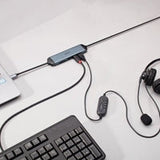 Lindy DST-Micro 140 Laptop Docking Station with USB-C, 1x 4K HDMI and Pass-Through Charging