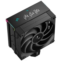 DeepCool AK400 Digital Pro CPU Air Cooler, ARGB Fan & Digital Display, 120mm PWM Fan, 4 Copper Heatpipes, Quiet Operation, Intel & AMD Compatible Black