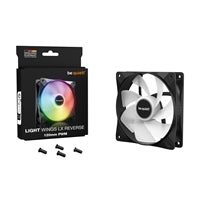 be quiet! Light Wings LX 120mm PWM Reverse, Black, ARGB Lighting, High Airflow, 60,000 Hours, 3 year warranty