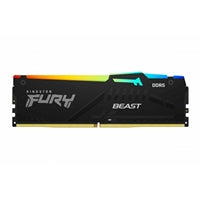 Kingston FURY Beast KF560C30BBEAK2-64 64GB (2x 32GB) DIMM System Memory, 6000MHz, DDR5, CL30, Black, RGB, Intel XMP, AMD EXPO