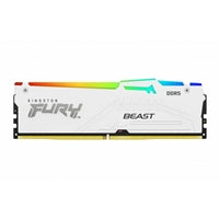 Kingston FURY Beast KF560C36BWE2AK2-32 32GB (2x 16GB) DIMM System Memory, 6000MHz, DDR5, CL36, White, RGB, Intel XMP, AMD EXPO