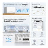 Mercusys Halo H25BE BE3600 Whole Home Mesh Wi-Fi 6 System (3 Pack)