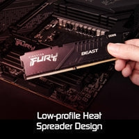 Kingston FURY Beast KF560C36BBE-8 8GB (1x 8GB) DIMM System Memory, 6000MHz, DDR5, CL36, Black, Intel XMP, AMD EXPO