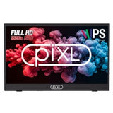 piXL PM156C 15.6 Inch 60Hz Full HD IPS Widescreen Portable Monitor with USB-C, Mini HDMI & Speakers with Foldable Case & Stand