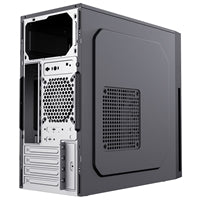 CiT Mentor Micro-ATX Office PC Case With USB Type C and 80mm Rear Black Fan Included
