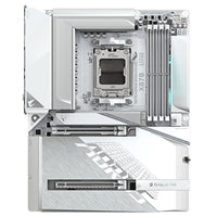 Gigabyte X870 AORUS STEALTH ICE AMD AM5 Socket Motherboard, ATX, 4x DDR5 Slots, 4x M.2 Socket, 5GbE LAN, WiFi 7, 1x HDMI Port / 2x USB-C (USB4)
