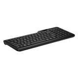 HP 475 Dual-Mode Wireless Keyboard, Bluetooth or 2.4Ghz Wireless, Pair up to 3 Devices, 12 Progammable Keys, Qwerty UK English Layout, Black