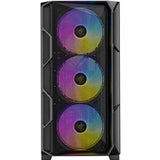 Antec AX1000 ARGB Mid-Tower Gaming PC Case, Full Mesh Front, Tempered Glass, Steel/Plastic,  4 x 120mm ARGB Fans, E-ATX, ATX/Micro-ATX/ITX Compatible