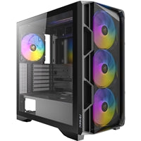 Antec AX1000 ARGB Mid-Tower Gaming PC Case, Full Mesh Front, Tempered Glass, Steel/Plastic,  4 x 120mm ARGB Fans, E-ATX, ATX/Micro-ATX/ITX Compatible