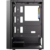 Antec AX27 RGB Elite Mid-Tower Gaming PC Case with Tempered Glass, Full Mesh Front Panel, 4 Pre-installed 120mm Fixed-RGB Fans, ATX/Micro-ATX/ITX Compatible, Black