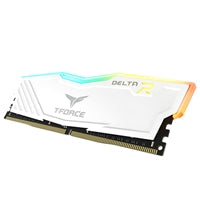 TEAM DELTA 16GB DESKTOP MEMORY, RGB, DDR4, 3200MHZ, CL16,  WHITE