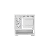 DeepCool CG380 3F Micro-ATX Gaming Case White  Panoramic Tempered Glass Side Panel, Mesh Airflow Front, 3 Pre-Installed ARGB Fans, USB-C & USB-A Front I/O, Spacious SFF/mATX/ITX Build Support