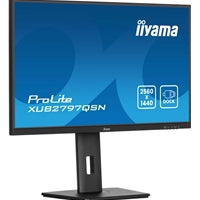 iiyama ProLite XUB2797QSN-B2 27" QHD IPS technology panel with USB-C dock and RJ45 (LAN), 1ms, USB Hubx4, HDMI, DisplayPort, Freesync, 100Hz, Speakers, Black, ACR, Internal PSU, VESA