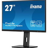 iiyama ProLite XUB2797QSN-B2 27" QHD IPS technology panel with USB-C dock and RJ45 (LAN), 1ms, USB Hubx4, HDMI, DisplayPort, Freesync, 100Hz, Speakers, Black, ACR, Internal PSU, VESA
