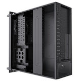 CiT 4U Rackmount Server Case 500mm, Heavy-Duty Industrial Chassis with Lockable Front Door, Supports ATX/mATX, 8x Internal HDD Bays for Massive Storage, Black