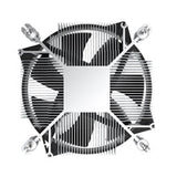Low Profile CPU Cooler With 92mm PWM Fan For Intel Platform