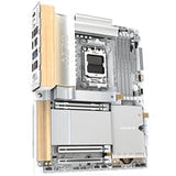 Gigabyte X870E AERO X3D WOOD AMD AM5 Socket Motherboard, ATX, 4x DDR5 Slots, 4x M.2 Sockets, Fitted I/O Shield, 2x 5GbE LAN, Wi-Fi 7, 1x HDMI Port / 2x USB-C (USB4)