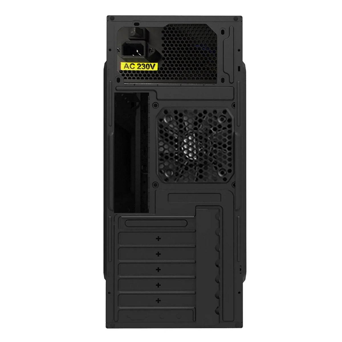 CiT Jet Stream Mid Tower 1 x USB 3.0 / 1 x USB 2.0 Black & Silver Case with 500W PSU