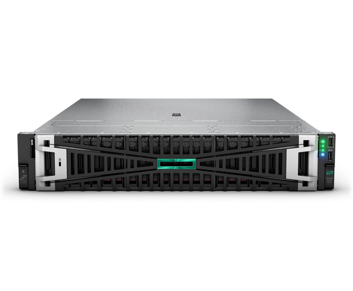 Hewlett Packard Enterprise ProLiant DL345 Gen11 9115 2.6GHz 16c 1P 2x32GB-R 8SFF MR416i-p 2x480GB SSD 2x1000W PS EU Server