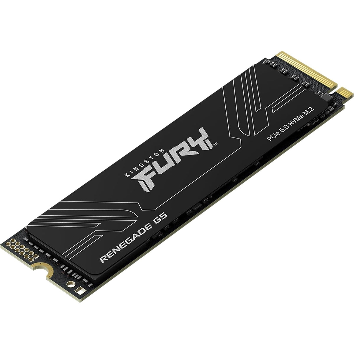 Kingston FURY Renegade (SFYR2S/1T0 ) 1TB NVMe SSD, M.2 Interface, PCIe 5.0 x4 NVMe, 2280, Up to 14,200MB/s read, 11,000MB/s write, Limited 5-year warranty with free technical support.