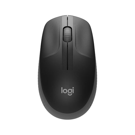 Logitech Wireless Mouse M190, Full Size Ambidextrous Curve Design, 18-Month Battery with Power Saving Mode, USB Receiver, Precise Cursor Control with Wide Scroll Wheel and Scooped Buttons, Black