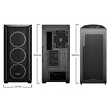 be quiet! Shadow Base 800 FX ARGB Black Mid Tower Chassis, Addressable RGB LEDs, 4x 140mm Fans, mITX/mATX/ATX/EATX