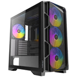 Antec AX1000 ARGB Mid-Tower Gaming PC Case, Full Mesh Front, Tempered Glass, Steel/Plastic,  4 x 120mm ARGB Fans, E-ATX, ATX/Micro-ATX/ITX Compatible