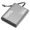 Plugable USBC-6950M Portable USB-C to Dual 4K DisplayLink Certified HDMI Adapter