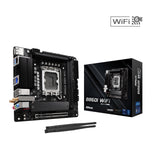 ASRock B860I WiFi Intel 1851 Socket Motherboard, Mini-ITX, 2x DDR5 Slots, 2x M.2 Socket, 2.5GbE + 1GbE LAN, Wi-Fi 6E, 1x DisplayPort / 1x HDMI Port