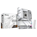 Gigabyte X870 AORUS ELITE X3D ICE AMD AM5 Socket Motherboard, ATX, 4x DDR5 Slots, 4x M.2 Socket, 5GbE LAN, WiFi 7, 1x HDMI Port / 2x USB-C (USB4)