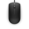 Dell MS116 Wired USB Mouse, 2-Buttons, 1000dpi and Optical Tracking, Ambidextrous Design for PC, Mac and Laptop, Black