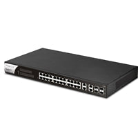DrayTek VSP1282-K VigorSwitch P1282 24 Port Gigabit POE Smart Managed Switch with 4x 10GbE SFP Ports