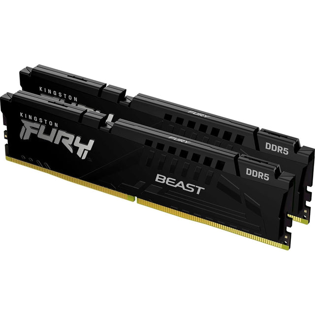 Kingston FURY Beast KF560C36BBE2K2-32 32GB (2x 16GB) DIMM System Memory, 6000MHz, DDR5, CL36, Black, Intel XMP, AMD EXPO