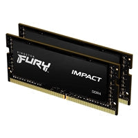 Kingston FURY Impact KF432S20IBK2/16 16GB (2x 8GB) SODIMM System Memory, 3200MHz, DDR4, CL20, Intel XMP