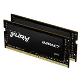Kingston FURY Impact KF432S20IBK2/16 16GB (2x 8GB) SODIMM System Memory, 3200MHz, DDR4, CL20, Intel XMP