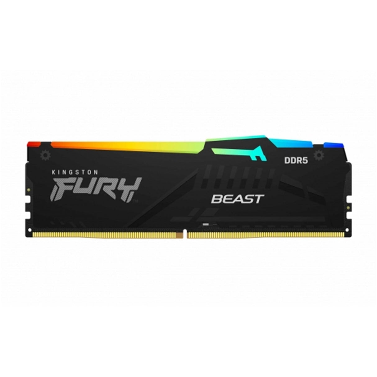 Kingston FURY Beast KF560C36BBE2A-32 32GB (1x 32GB) DIMM System Memory, 6000MHz, DDR5, CL36, Black, RGB, Intel XMP, AMD EXPO