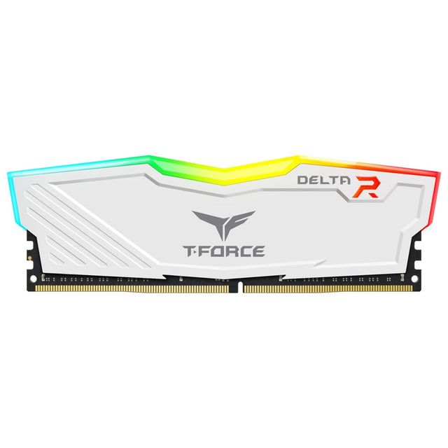 TEAM DELTA 16GB DESKTOP MEMORY, RGB, DDR4, 3200MHZ, CL16,  WHITE